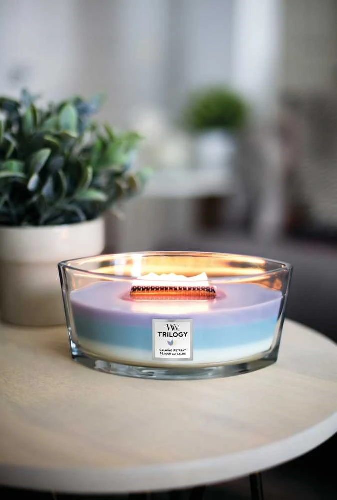 WoodWick Aromatinė žvakė (Calming Retreat), 453,6 g