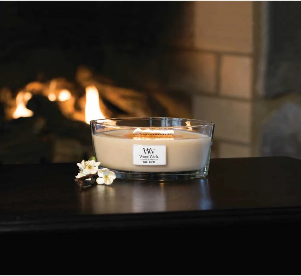 WoodWick Aromatinė žvakė (Vanilla Bean), 453,6 g