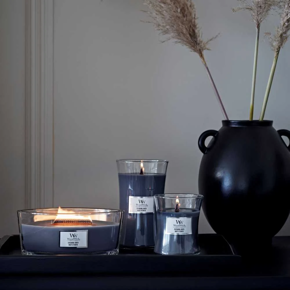Woodwick Aromatinė žvakė (Evening Onyx), 609,5g