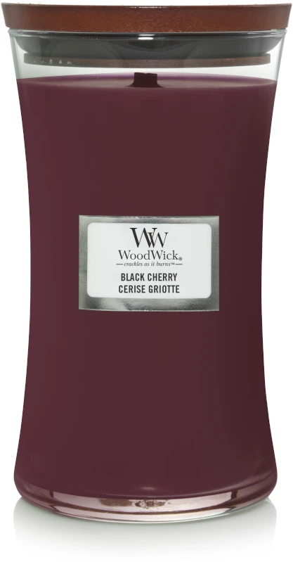 WoodWick Aromatinė žvakė (Black Cherry), 609,5 g