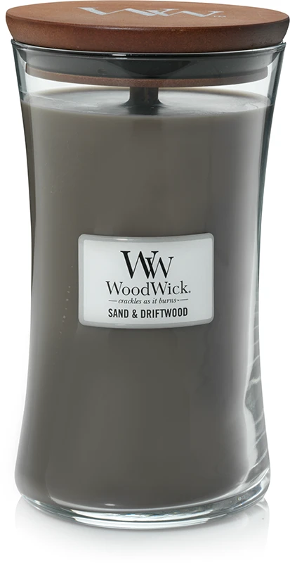 WoodWick Aromatinė žvakė (Sand & Driftwood), 609,5 g