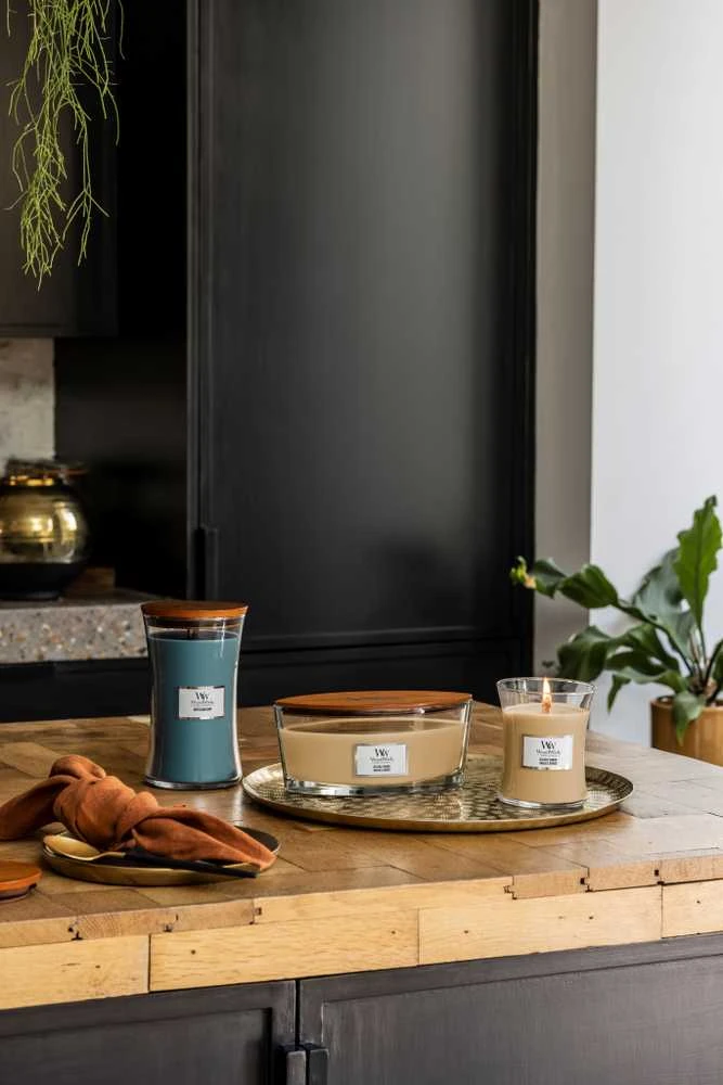 Woodwick Gilded Sands Scented Candle kvapioji žvakė, 275 g