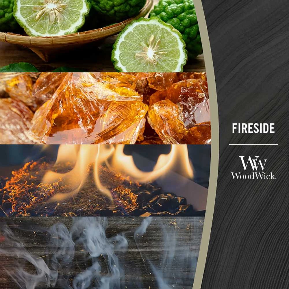 WoodWick Aromatinė žvakė (Fireside), 85 g
