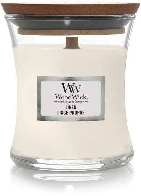 WoodWick Aromatinė žvakė (Linen), 85 g