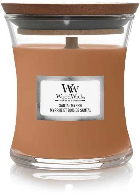WoodWick Aromatinė žvakė (Santal Myrrh), 85 g