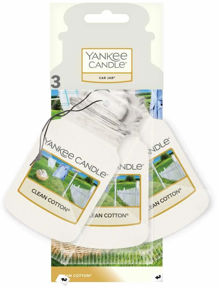 Yankee Candle Clean Cotton Car Jar rinkinys