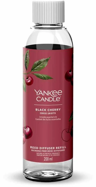 Yankee Candle lazdelių kvapo difuzorius Juodas vyšnių skonio, 200 ml