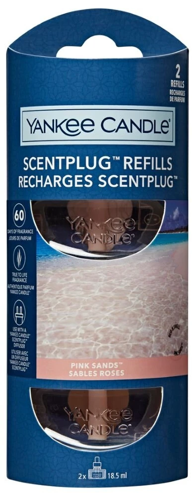 Yankee Home Yankee Candle Kvapų papildymas ScentPlug prietaisui – Rožinė Sands™(2vnt)