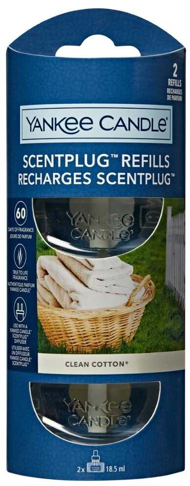 Drėkintuvas „Yankee Candle“ kvapiųjų žvakių valiklio medvilnės papildymas (kvapų kamštelių papildymai) 2 x 18,5 ml
