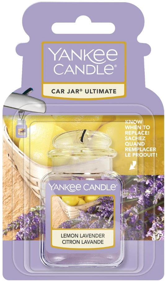 Yankee Candle Yankee žvakė „Lemon Levandų“ automobilio indelyje, 24 g