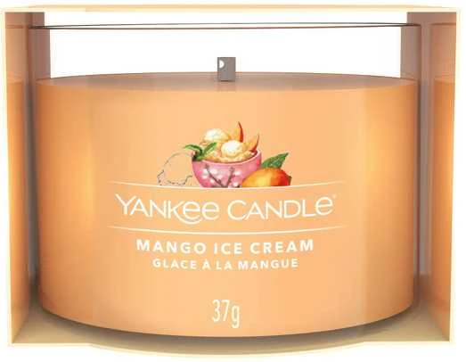 Yankee Candle mini žvakė – Mango Ice Kreminis