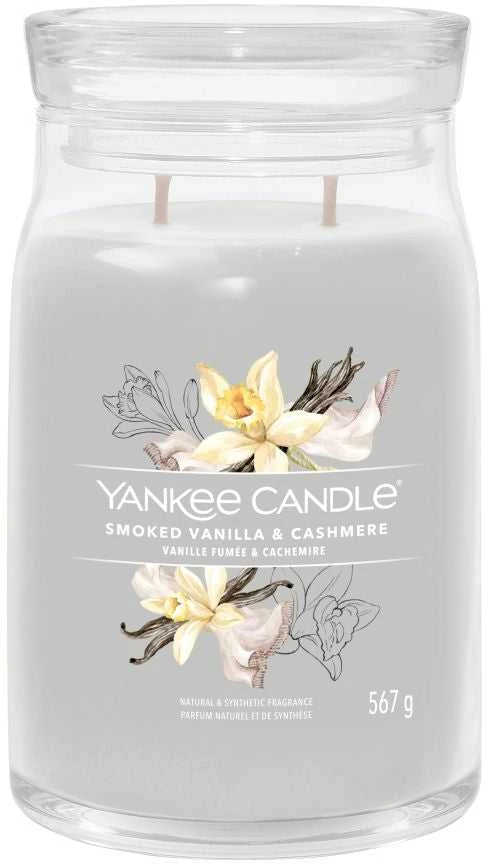 Yankee Candle Aromatinė žvakė Signature didelis stiklas Smoked Vanilla - Cashmere 567 g