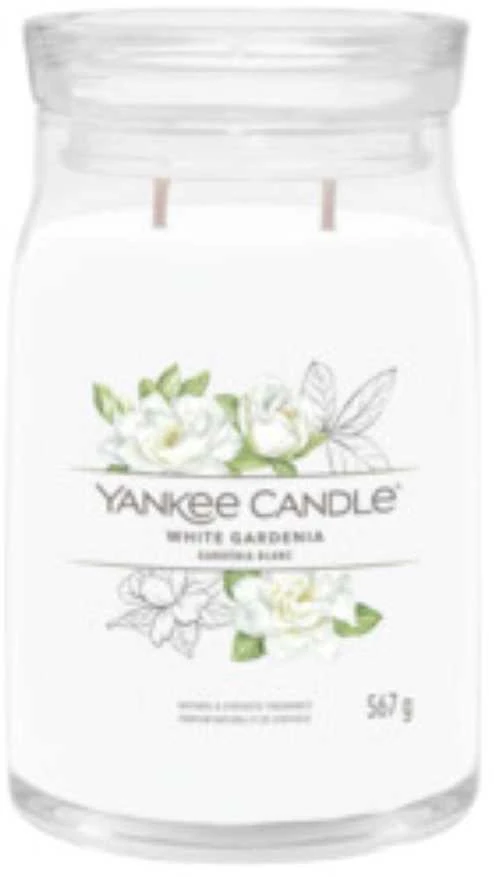 Yankee Candle Aromatinė žvakė "Signature large glass Baltas Gardenia" 567 g