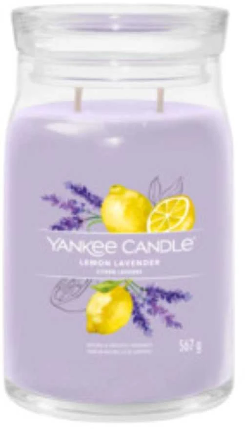 Yankee Candle Aromatinė žvakė Signature glass large Lemon Lavender 567 g