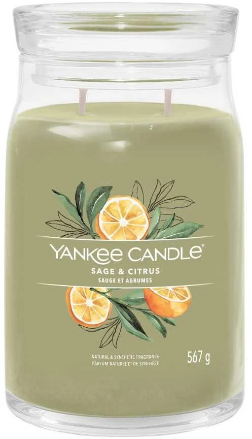 Yankee Candle Aromatinė žvakė "Signature large glass Sage - Citrus" 567 g