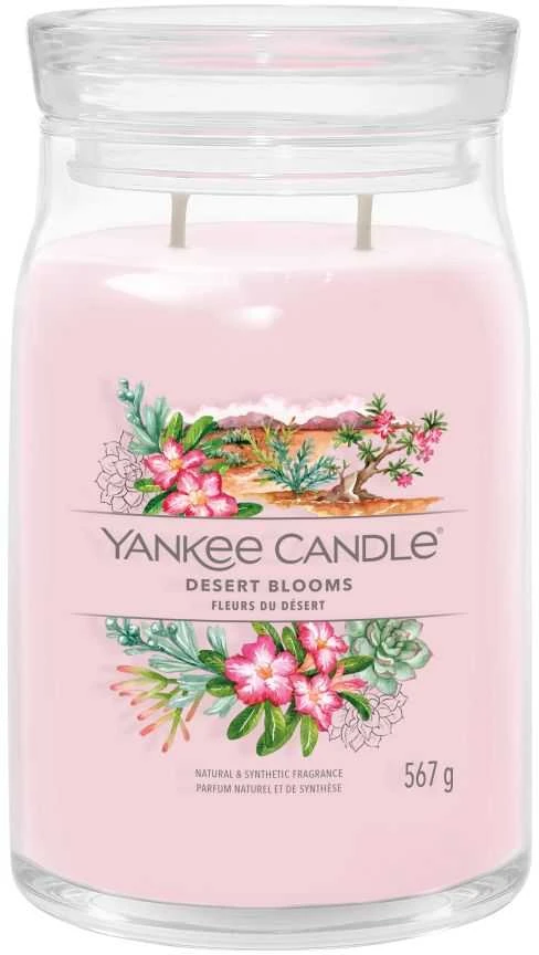 Yankee Candle Aromatinė žvakė Signatūrinis stiklas didelis Desert Blooms 567 g