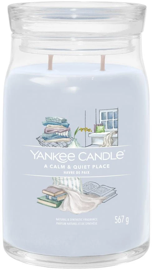 Yankee Candle Aromatinė žvakė Signature large glass A Calm - Quiet Place 567 g
