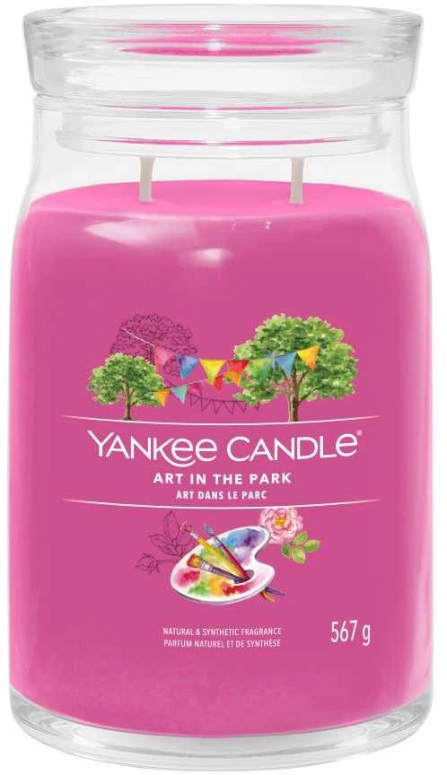 Yankee Candle Aromatinė žvakė Signatūrinis stiklas didelis "Art in the Park" 567 g