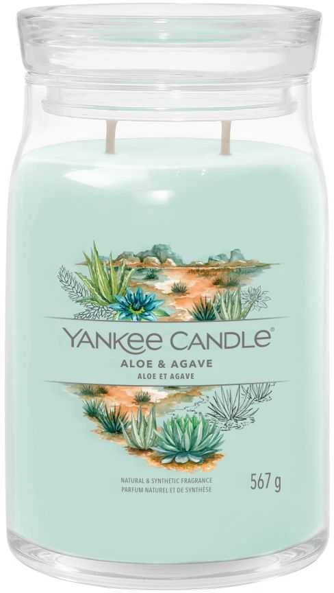 Yankee Candle Aromatinė žvakė Signature glass large Aloe - Agave 567 g