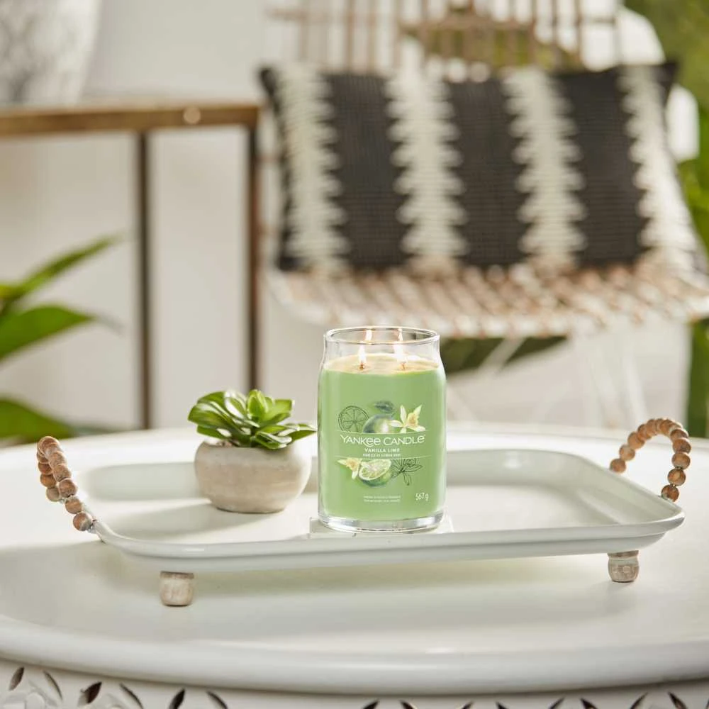 „Yankee Candle“ firminė vanilės ir laimo kvapo žvakė