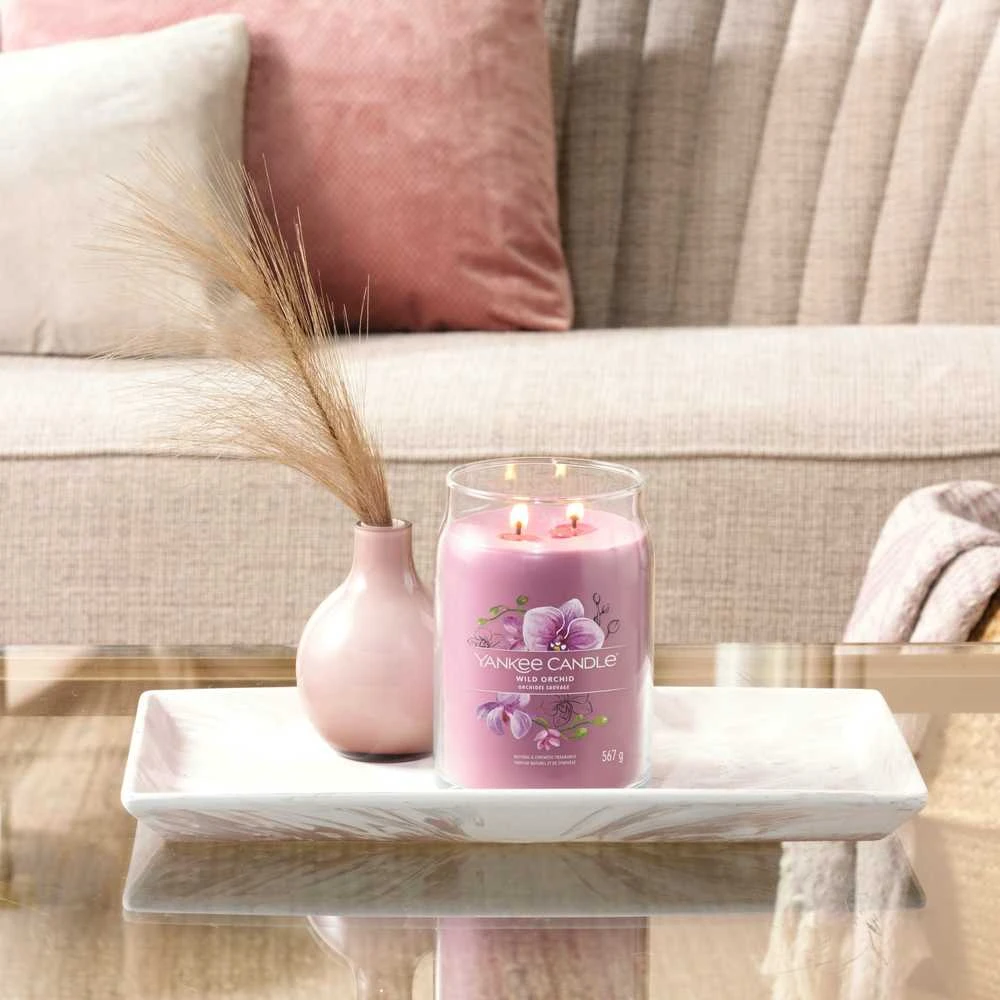 Yankee Candle Aromatinė žvakė Signature glass large Wild Orchid 567 g