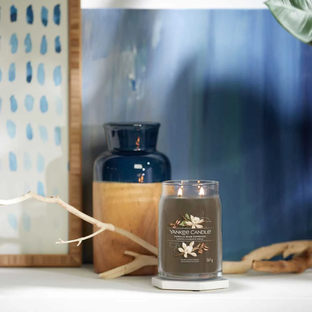 Yankee Candle Aromatinė žvakė "Signature" didelė stiklinė "Vanilla Bean Espresso" 567 g