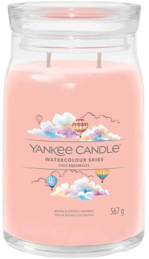 Yankee Candle Aromatinė žvakė "Signature large glass" Akvarelinis dangus 567 g