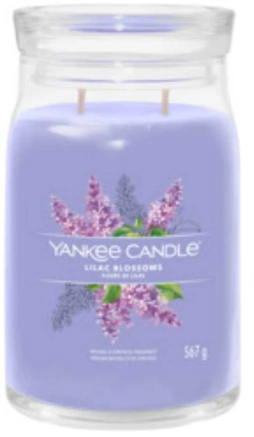 Yankee Candle Aromatinė žvakė Aromatinė žvakė Signature glass large Lilac Blossoms 567 g