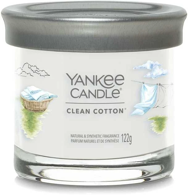 Yankee Candle „Yankee“ žvakių stiklinė „Clean Cotton“, 122 g