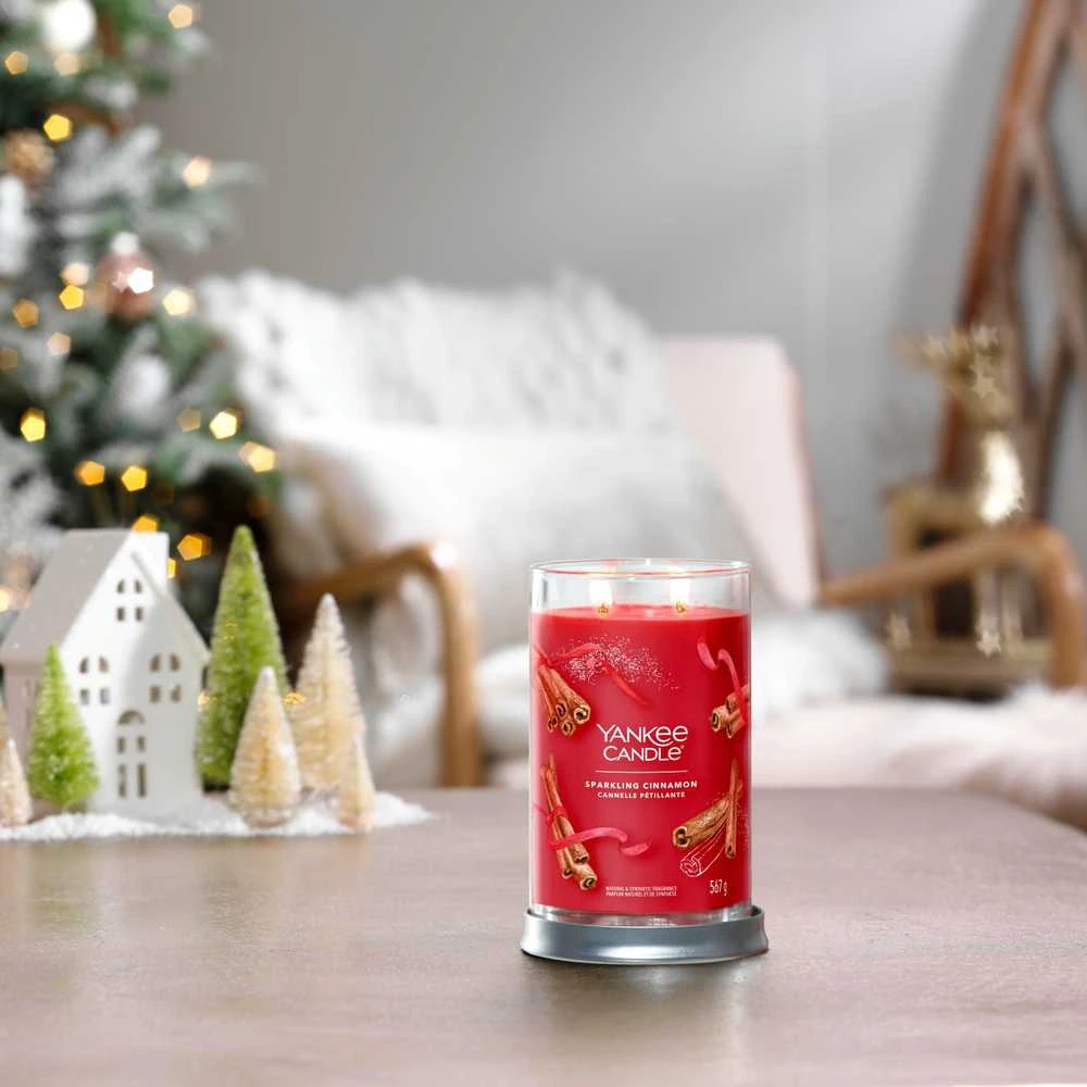 Yankee Candle Aromatinė žvakė Signature tumbler large Sparkling Cinnamon 567 g