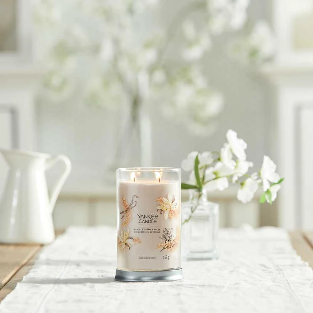 Yankee Candle Aromatinė žvakė Signature tumbler large Vanilla Creme Brulée 567 g