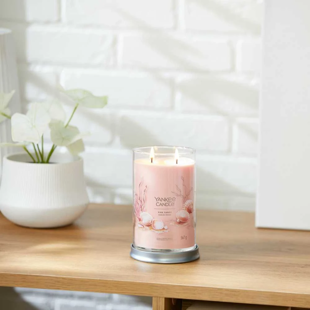 Yankee Candle Aromatinė žvakė Signature tumbler large Rožinė Sand 567 g