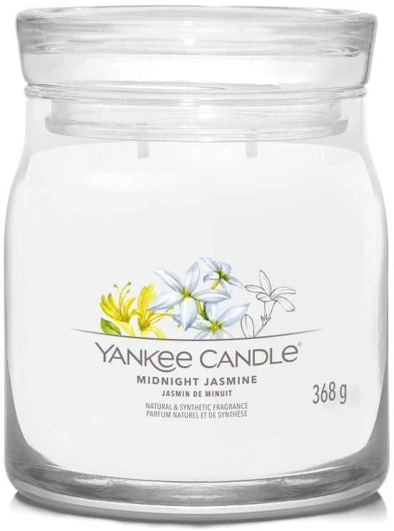 Yankee Candle Aromatinė žvakė Signature glass medium Midnight Jasmine 368 g