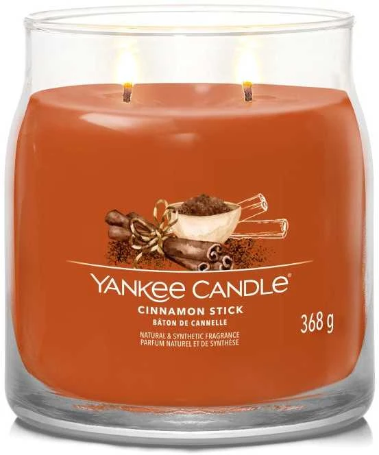 Yankee Candle Aromatinė žvakė Signature glass medium Cinnamon Stick 368 g