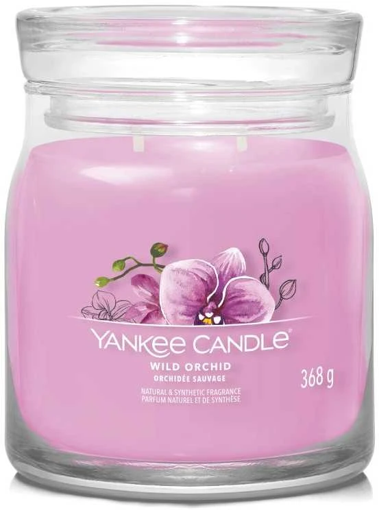 Yankee Candle Aromatinė žvakė Signature glass medium Wild Orchid 368 g