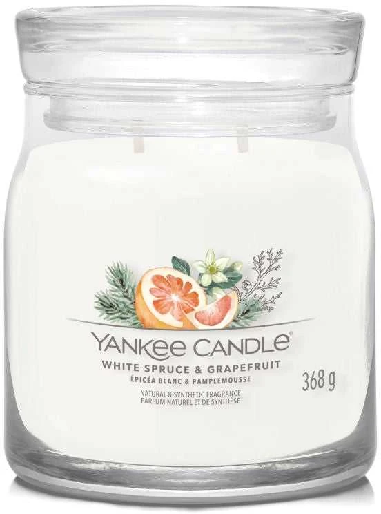 Yankee Candle Baltas Eglė ir greipfrutas 368 g
