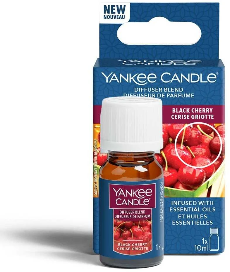 Yankee Candle Ultragarsinis difuzorius su juodųjų vyšnių aliejumi