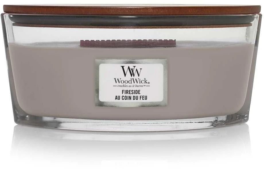 WoodWick Aromatinė žvakė (Fireside), 453,6 g