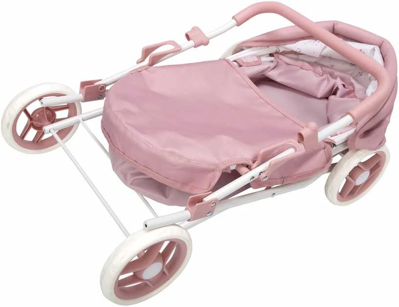 Arias lėlių vežimėlis su lopšiu, sulankstomas, metalo rėmas, 57 cm