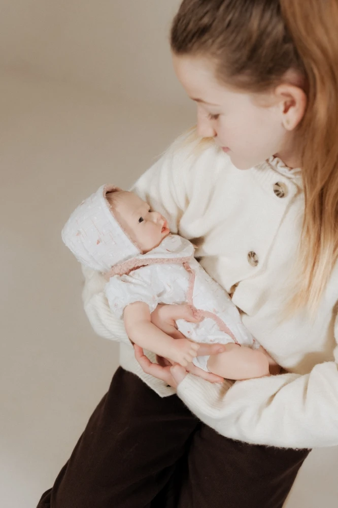 Arias silikoninė Reborn lėlė kūdikėlis mergaitė 40 cm