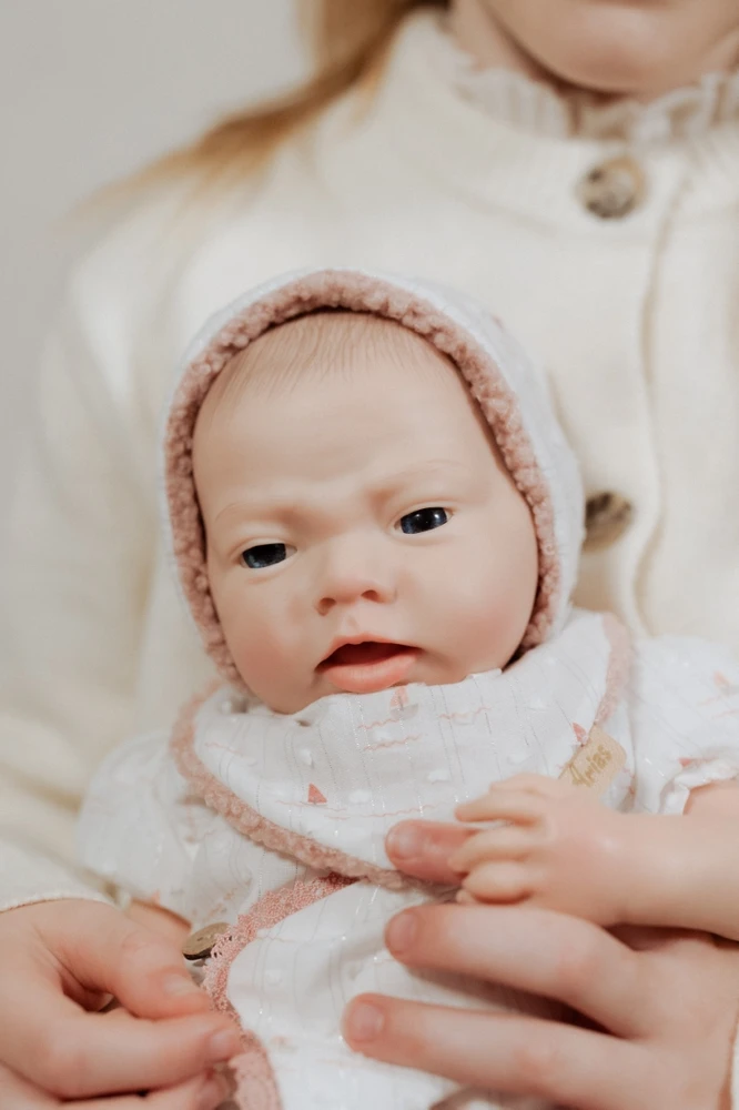 Arias silikoninė Reborn lėlė kūdikėlis mergaitė 40 cm