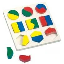 Bino Medinė geometrinių formų dėlionė