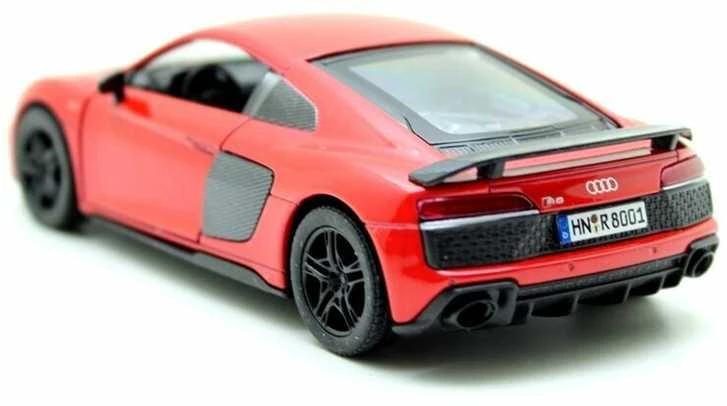 KiNSMART automobilis, 2020 Audi R8 Coupé, raudonas