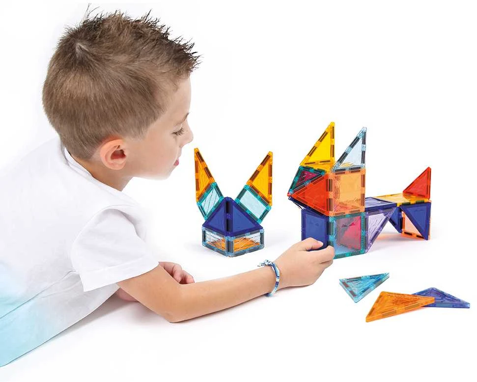 LUDI magnetinis konstruktorius vaikams, 100 dalių 2D/3D XXL