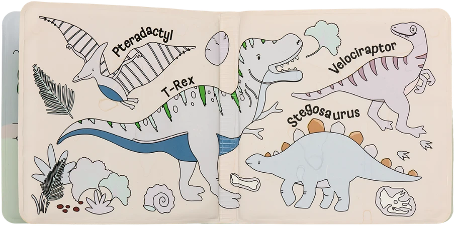 Magiška maudymosi knygelė, Dinozauras