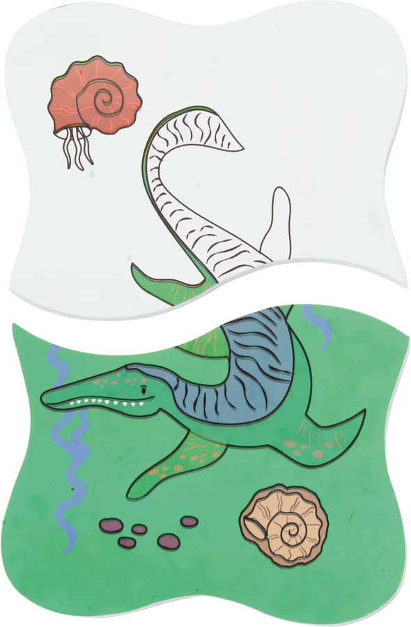 Magiškas maudymosi žaislas-dėlionė, Dinozauras