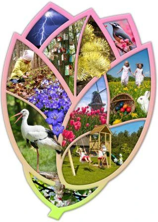 PIO Lavinanti maxi dėlionė SEASONS (Anglų kalba), 3-6 metų vaikams