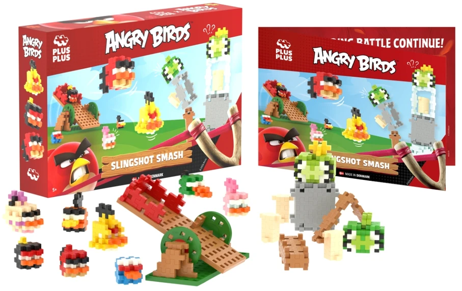 Plus Plus konstruktorius Angry Birds Katapultos smūgis