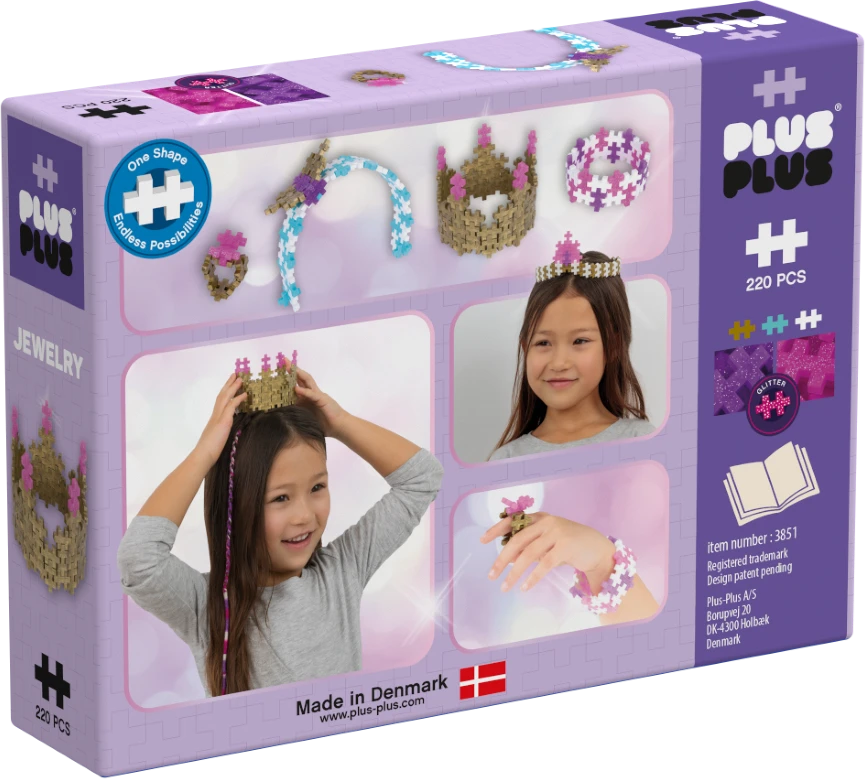 Plus Plus konstruktorius, Papuošalų rinkinys, žibančios 220