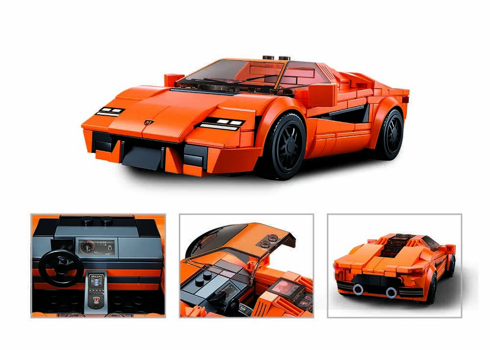 Sluban sportinis automobilis – 264 det. blokelių konstruktorius, 6+, 15,4 cm